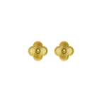 Gold & Gloss Clover Studs