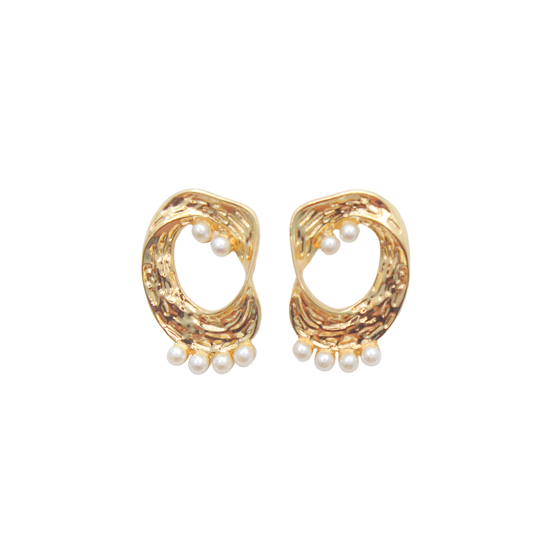 Pearl Drip Hoops