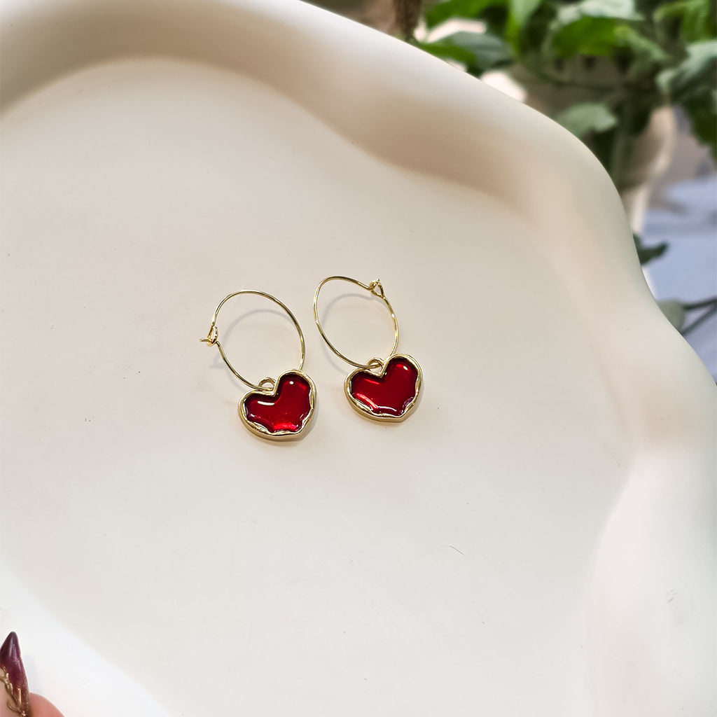 Scarlet Heart Sleek Hoops