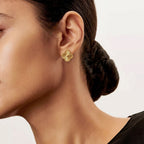 Gold & Gloss Clover Studs